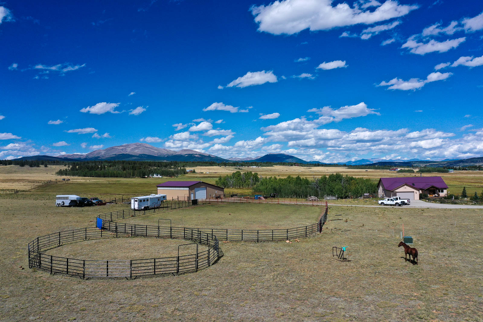 horse area aerial view