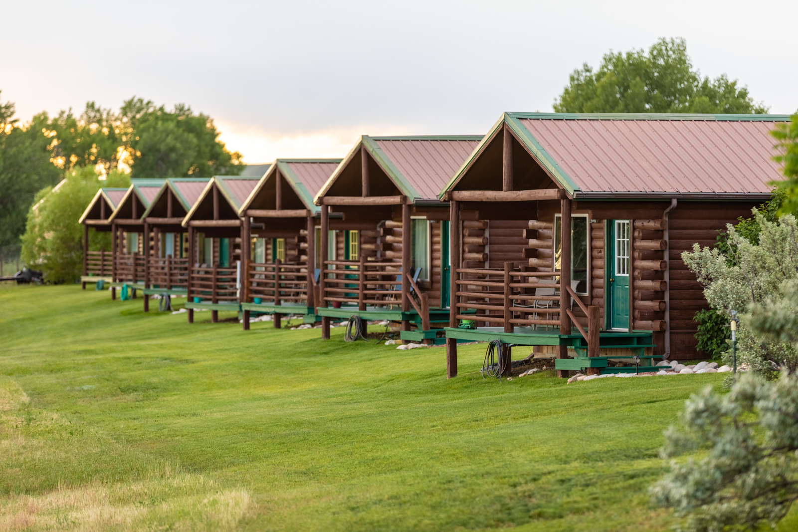 guest cabins exterior view