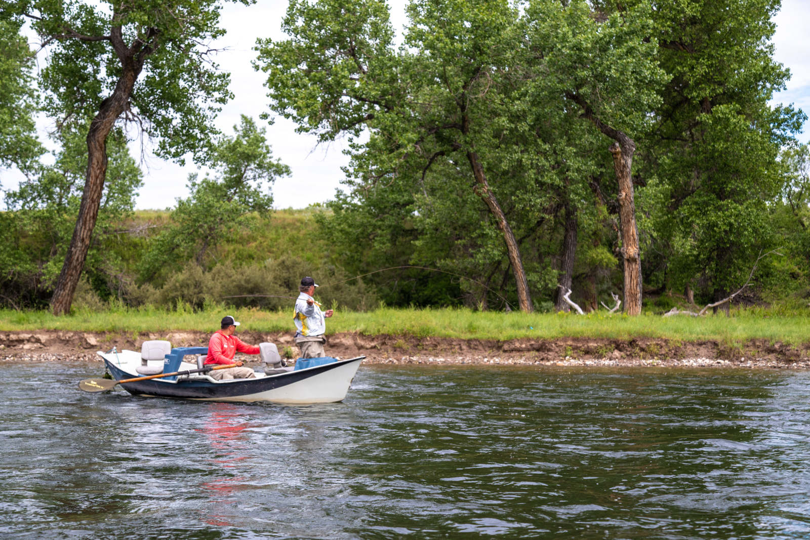 fly fishers at Montana fly fishing ranch