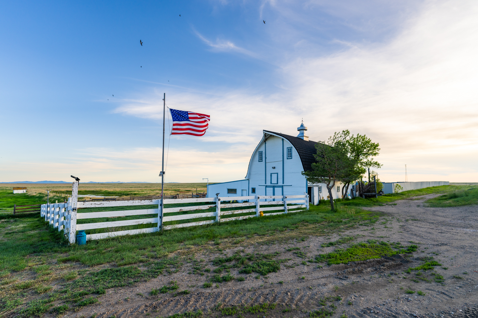 exterior of barn