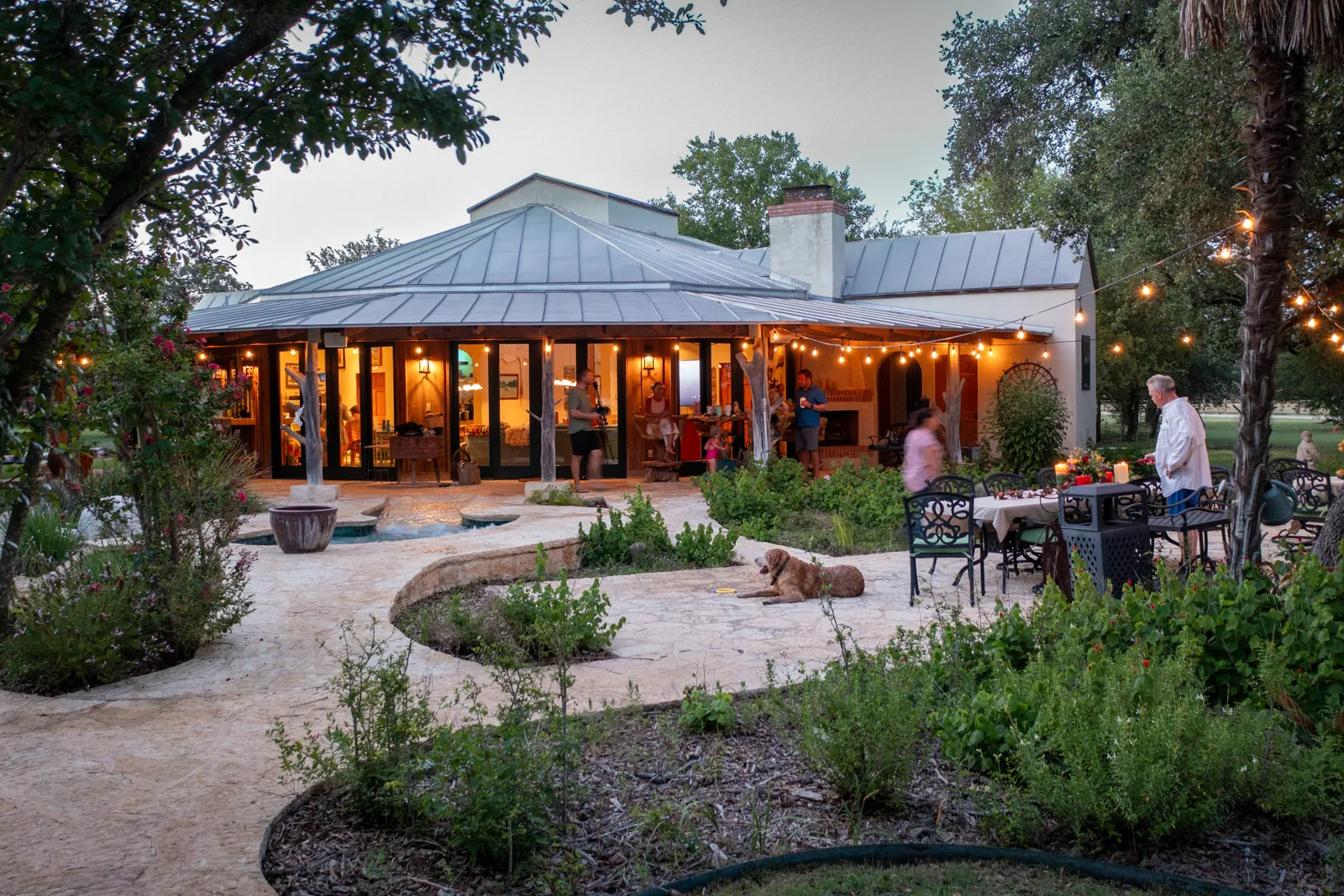 backyard courtyard area