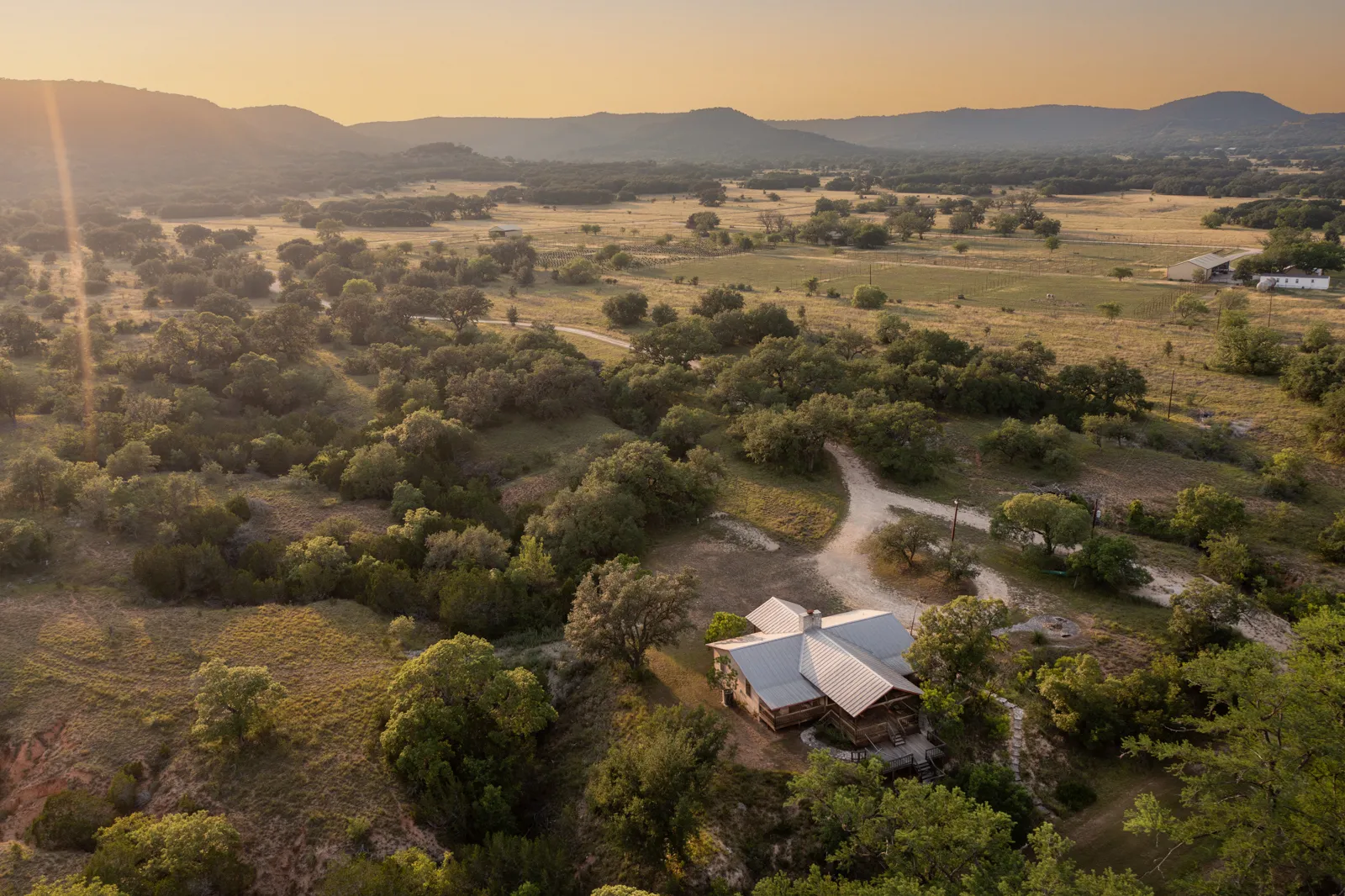 Lazy C Ranch aerial view