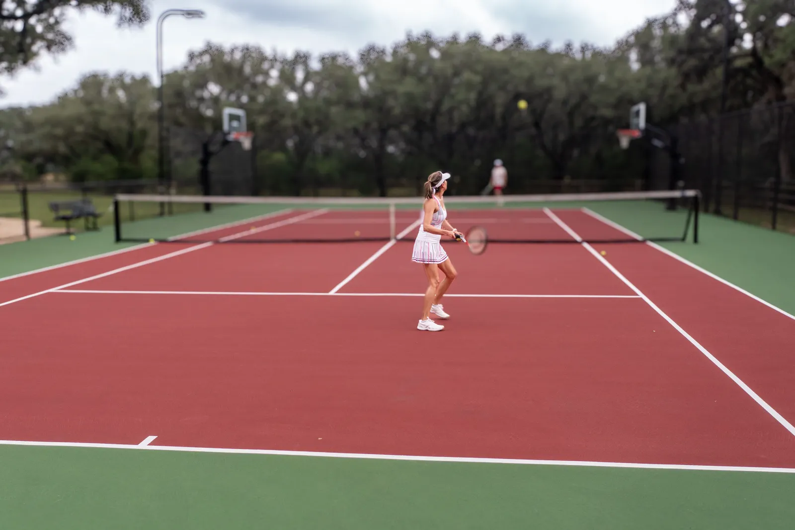 people playing tennis