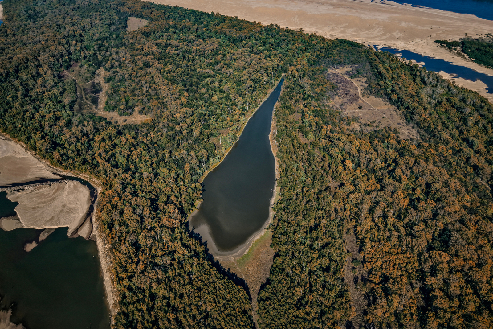 land for sale in Arkansas aerial view