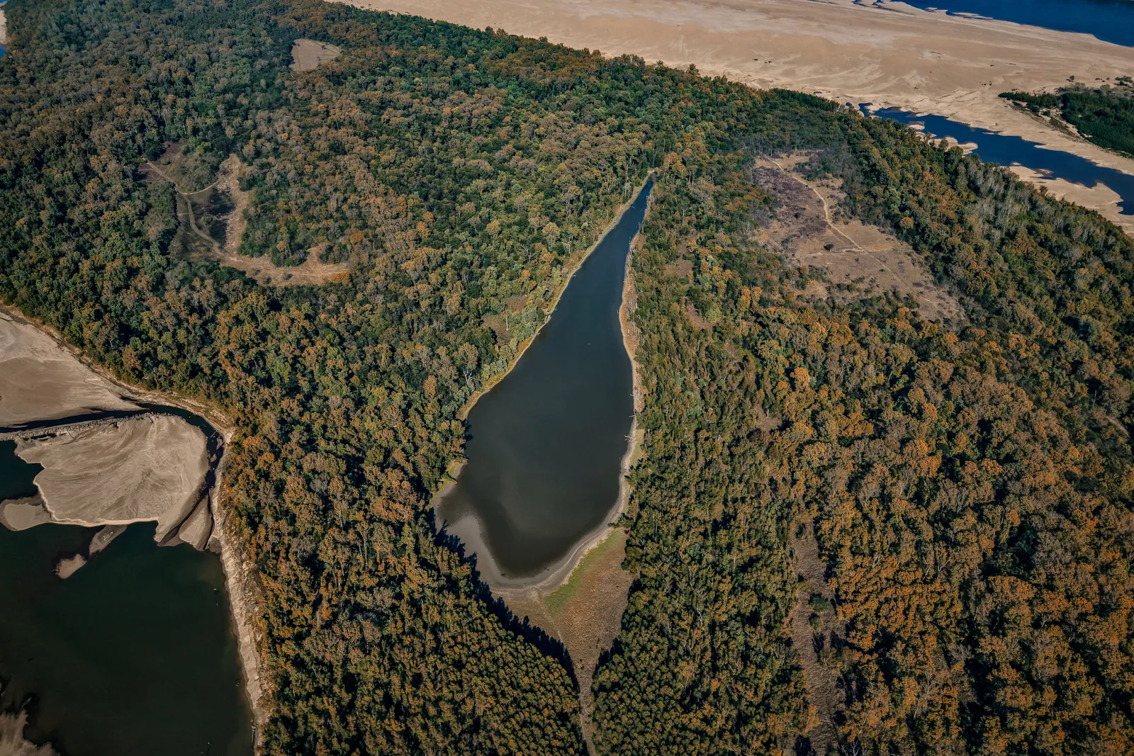 land for sale in Arkansas aerial view