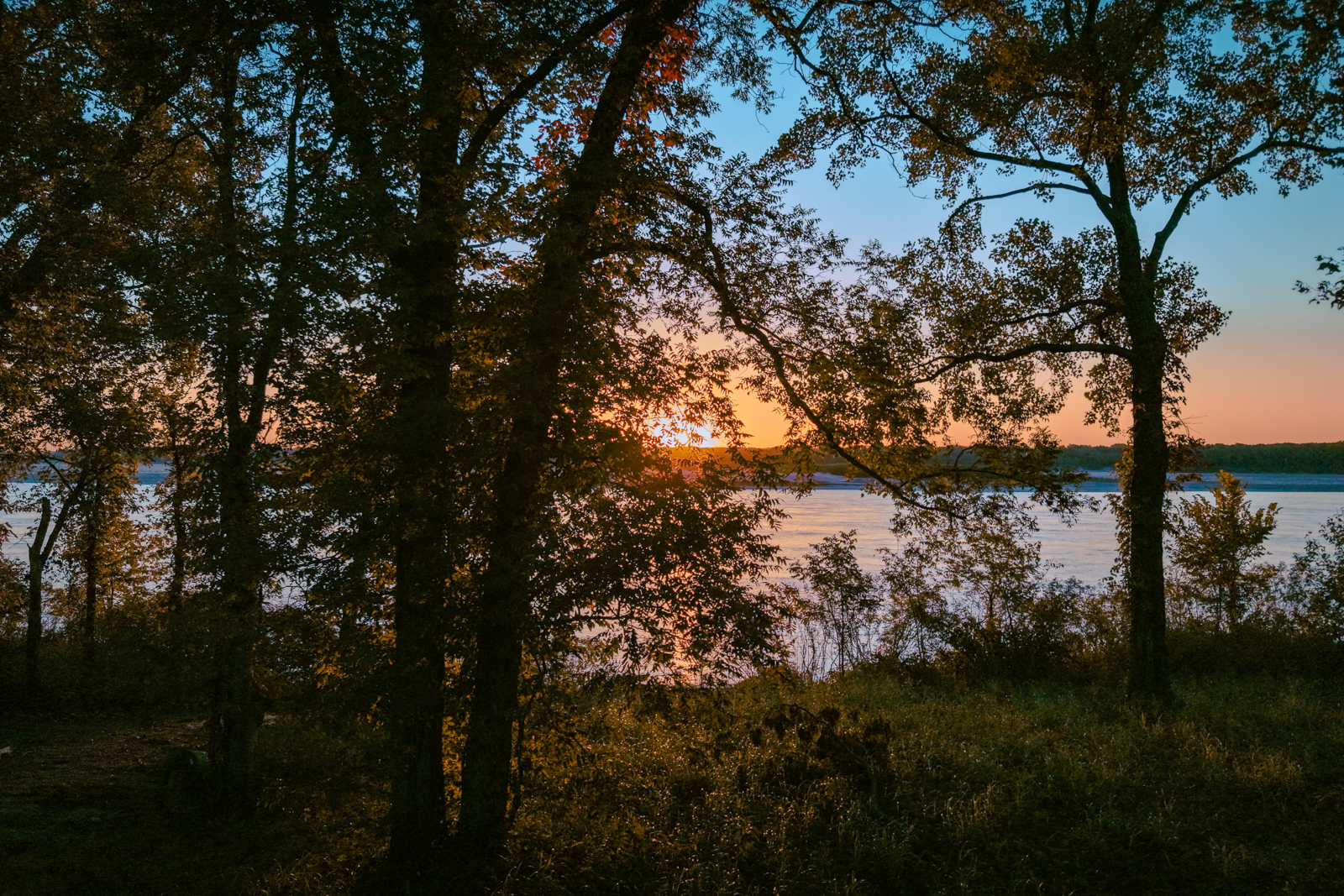 Pecan Point at sunset