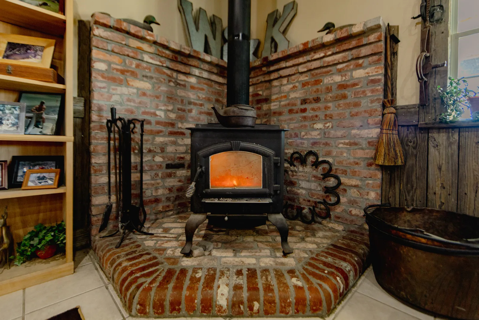 wood stove