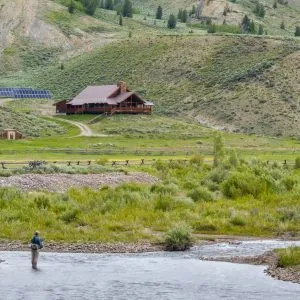 barn and lake on western ranches for sale