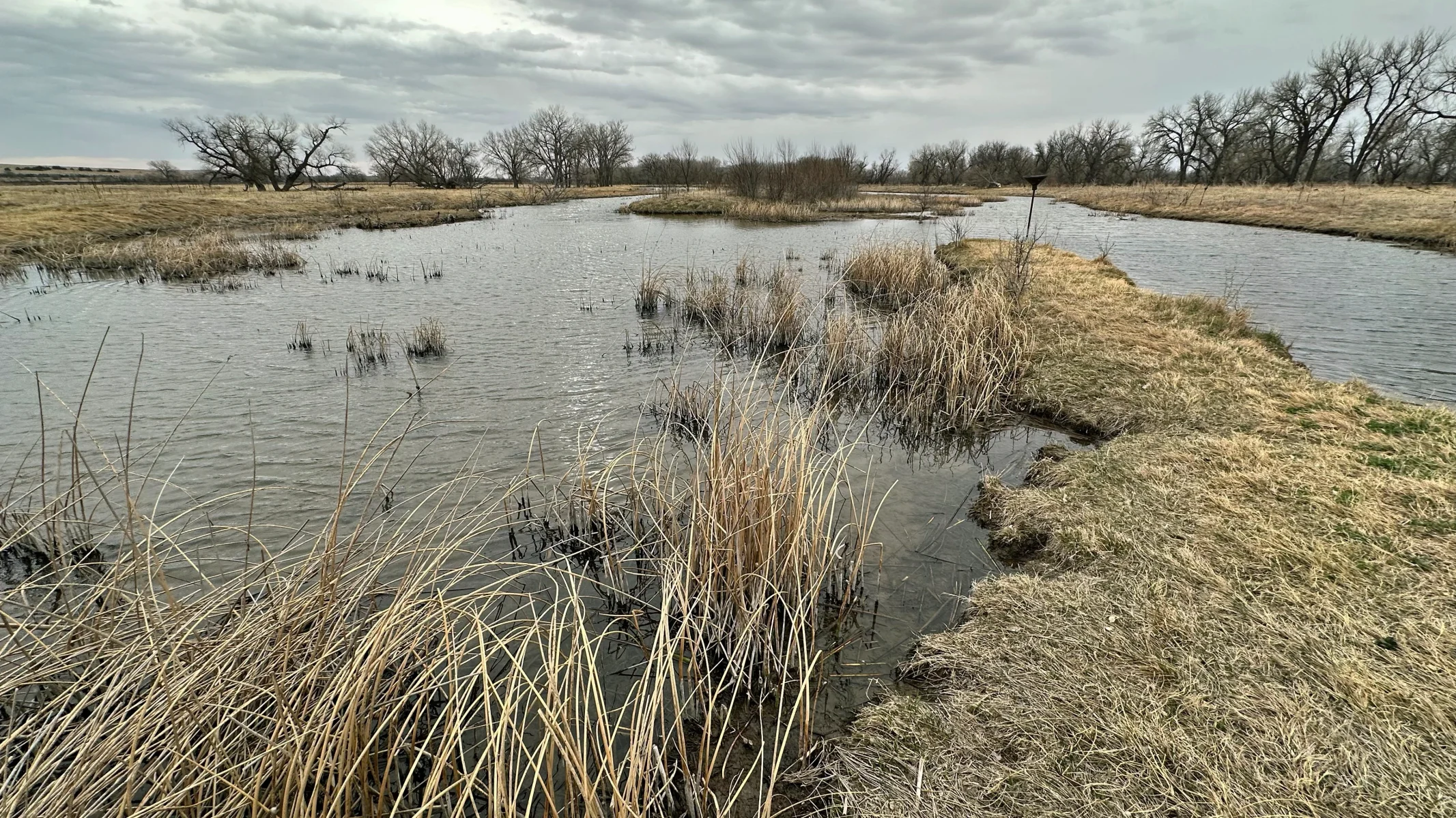 body of water on hunting ranch in Nebraska for sale