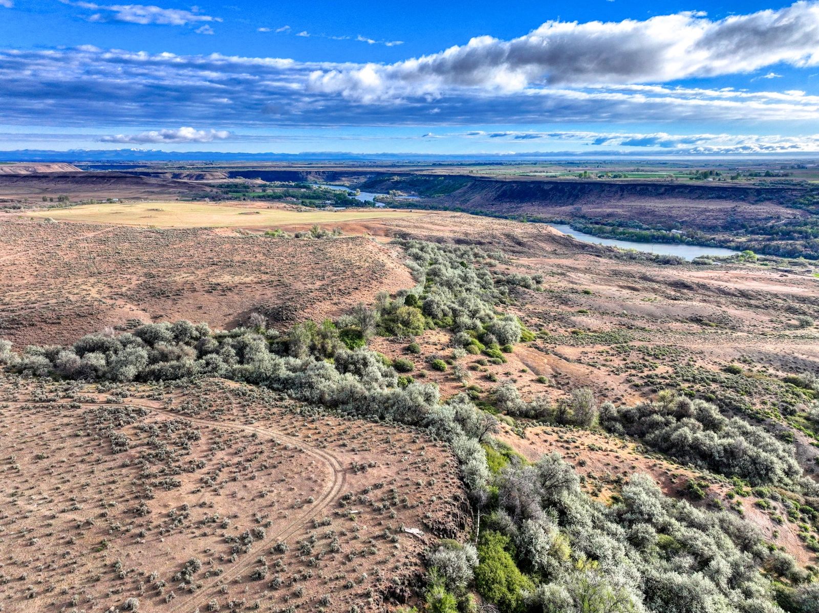 aerial view of property