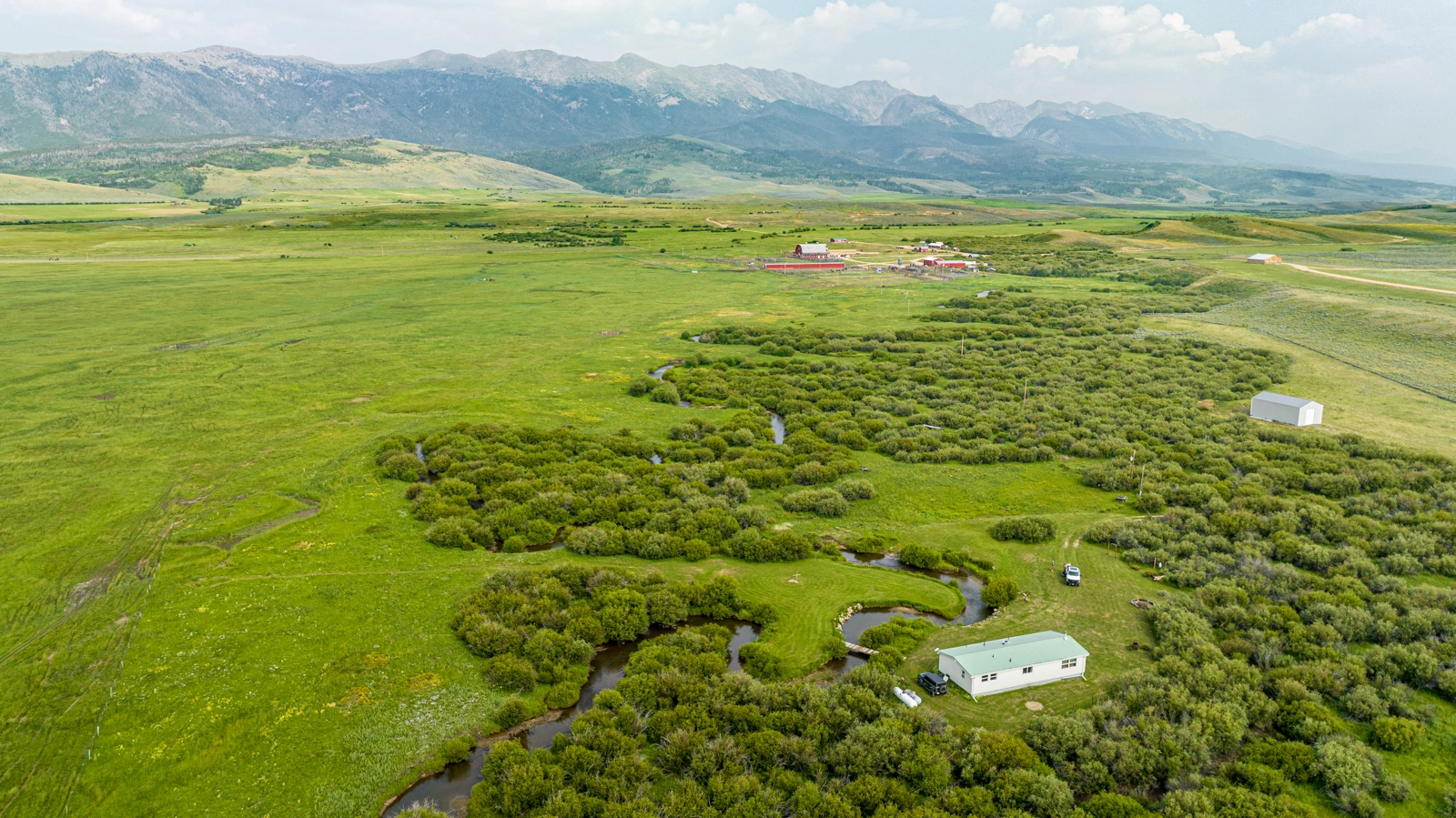 aerial view of Medicine Bow Ranch