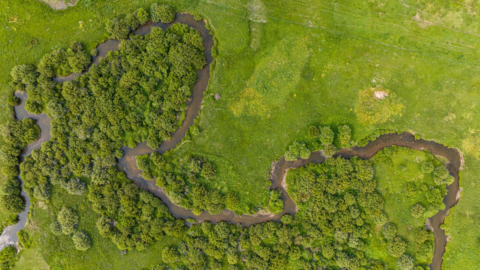 aerial view of hunting ranch in colorado property